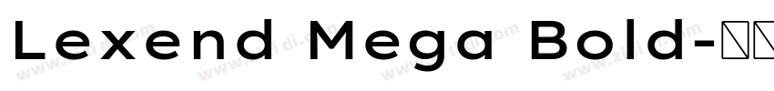 Lexend Mega Bold字体转换